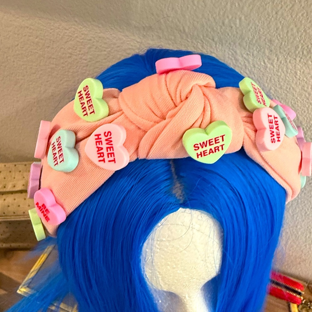 Conversation Heart Knotted Headband